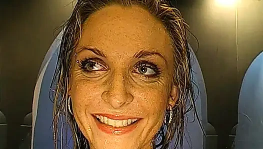 Ggg - Blonde Pissing Slut Deepthroats and Gets Drenched