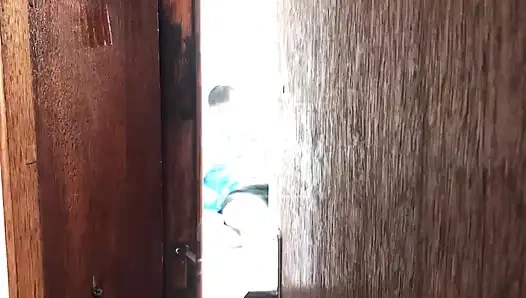 I Caught My Stepbrother Jerking off and He Called Me to Help Him Cum Part 1