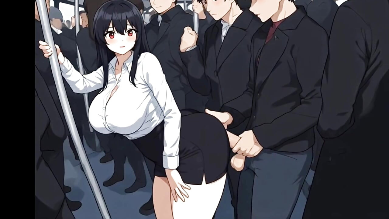 Anime public bus threesome sex ( AI generated )