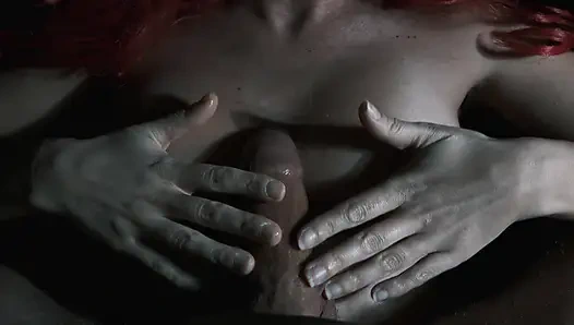 He Fucks My Tits and Cums on My Neck