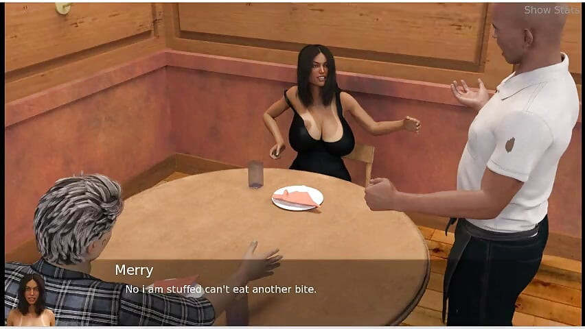 Project hotwife - permainan gameplay - roleplay - istri hot menggoda pelayan saat makan malam
