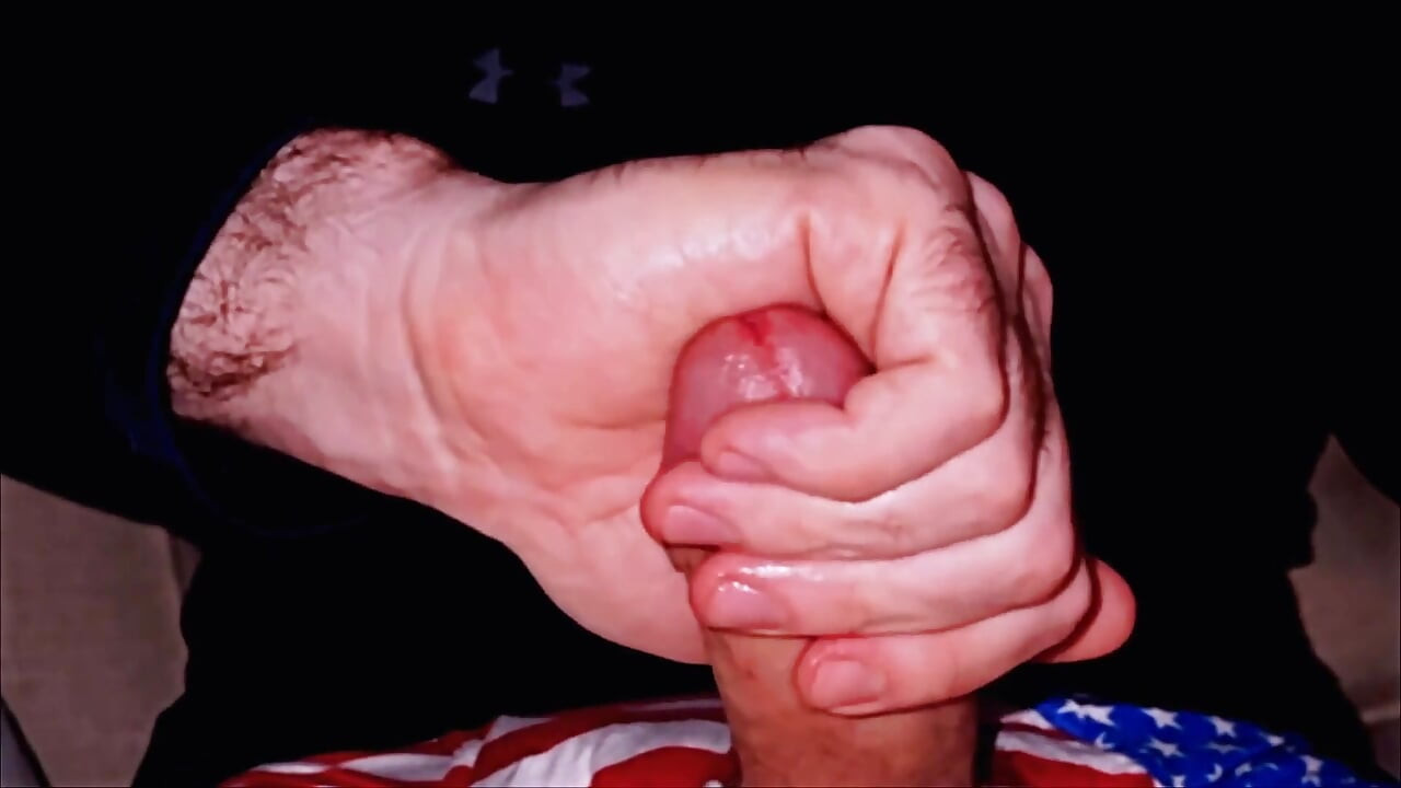 Edging precum in patriotischer unterwäsche (kein sperma)