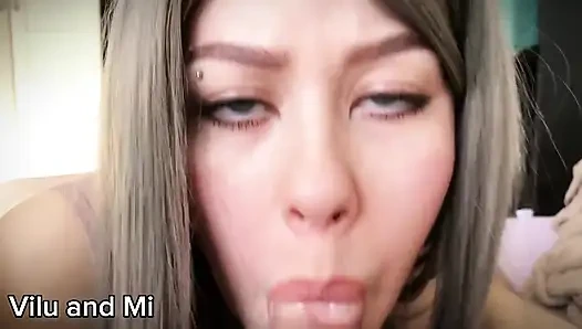 Камшот на лицо и снова трах!