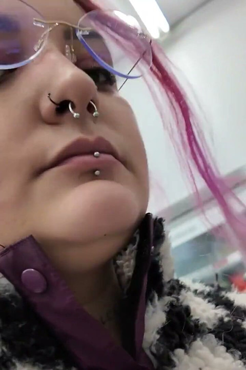 Plump Chick Burps at the Supermarket Embarrassing Public Display