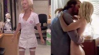 Angela Kinsey enfermeira e nua