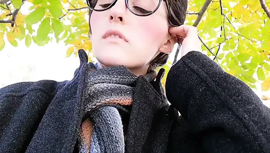 Flashing tits on a field