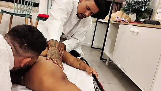 Two Physiotherapist Stepbrothers Punched the Dwarf's Dick