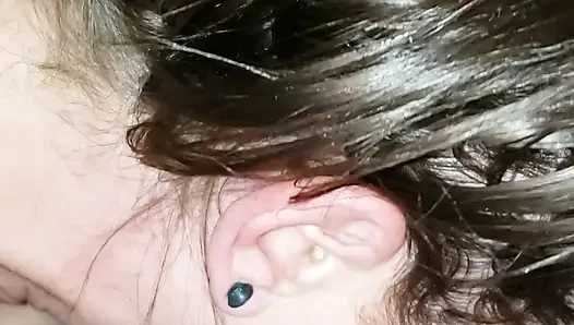Sexy Slut Gives Sloppy Blowjob