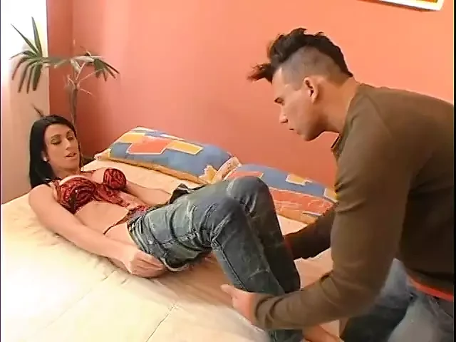 Tranny enjoys getting butt fucked by cock