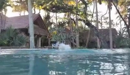 Huge Tits in pool
