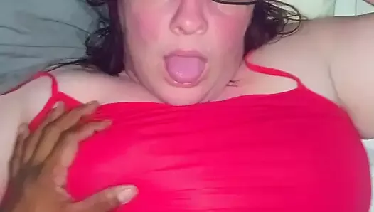 Decided to record mid fuck with Sexy librarian resaboo fat pussy up in sexy panties to the side close up bbc pov babe !!