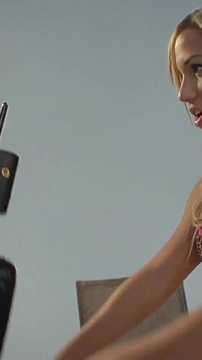 Once the photo shoot ends Britney Young cannot resist the temptation of grabbing his cock | Clip 1