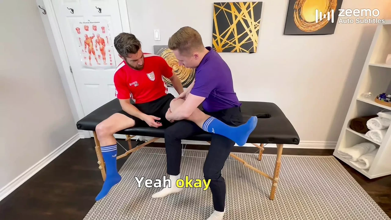 A soccer player came for massage and got fucked by massage therapist