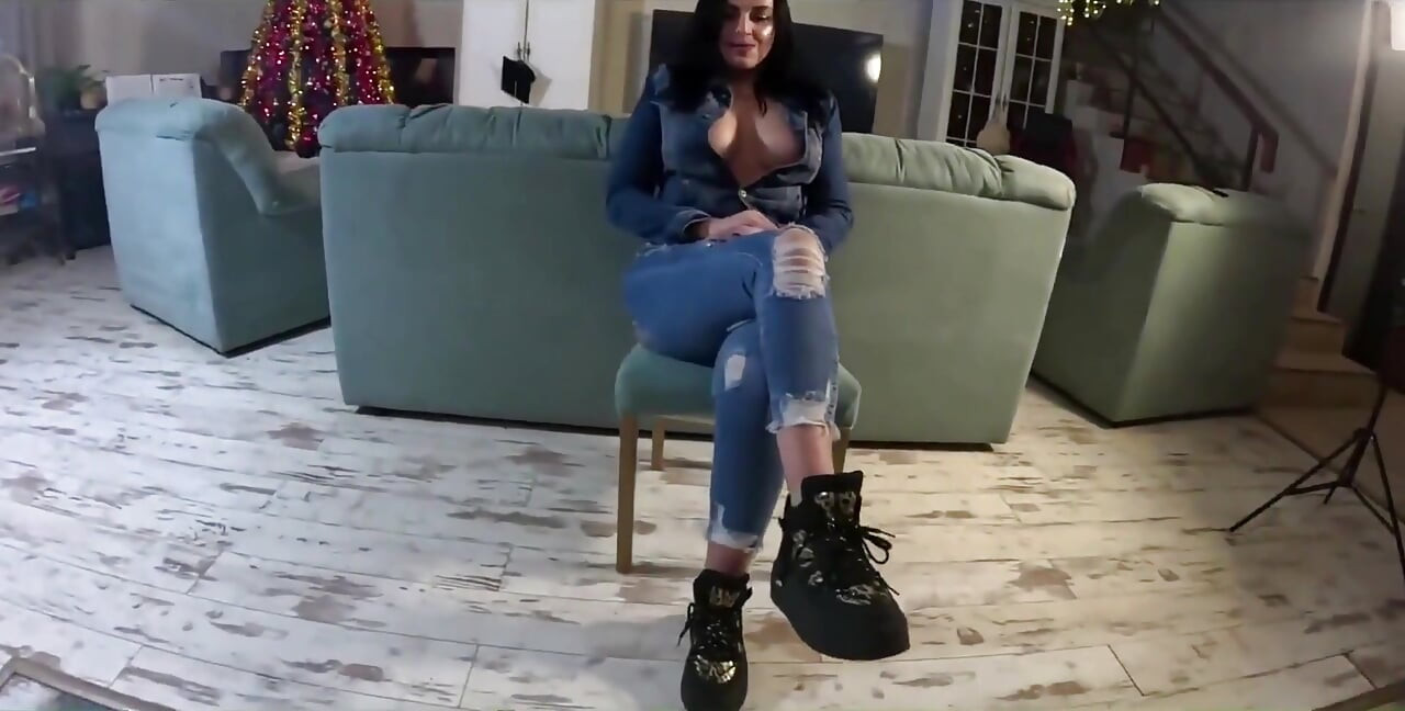 Hardcore Tease & Double Cum on My Ripped Jeans and Open Denim Jacket