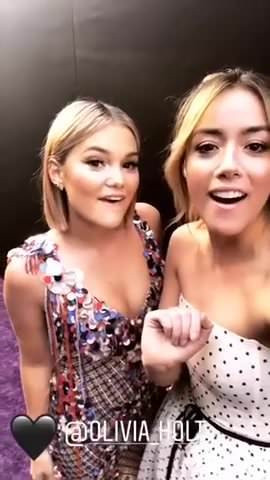 Chloe Bennet says she wants to sit on Olivia Holt