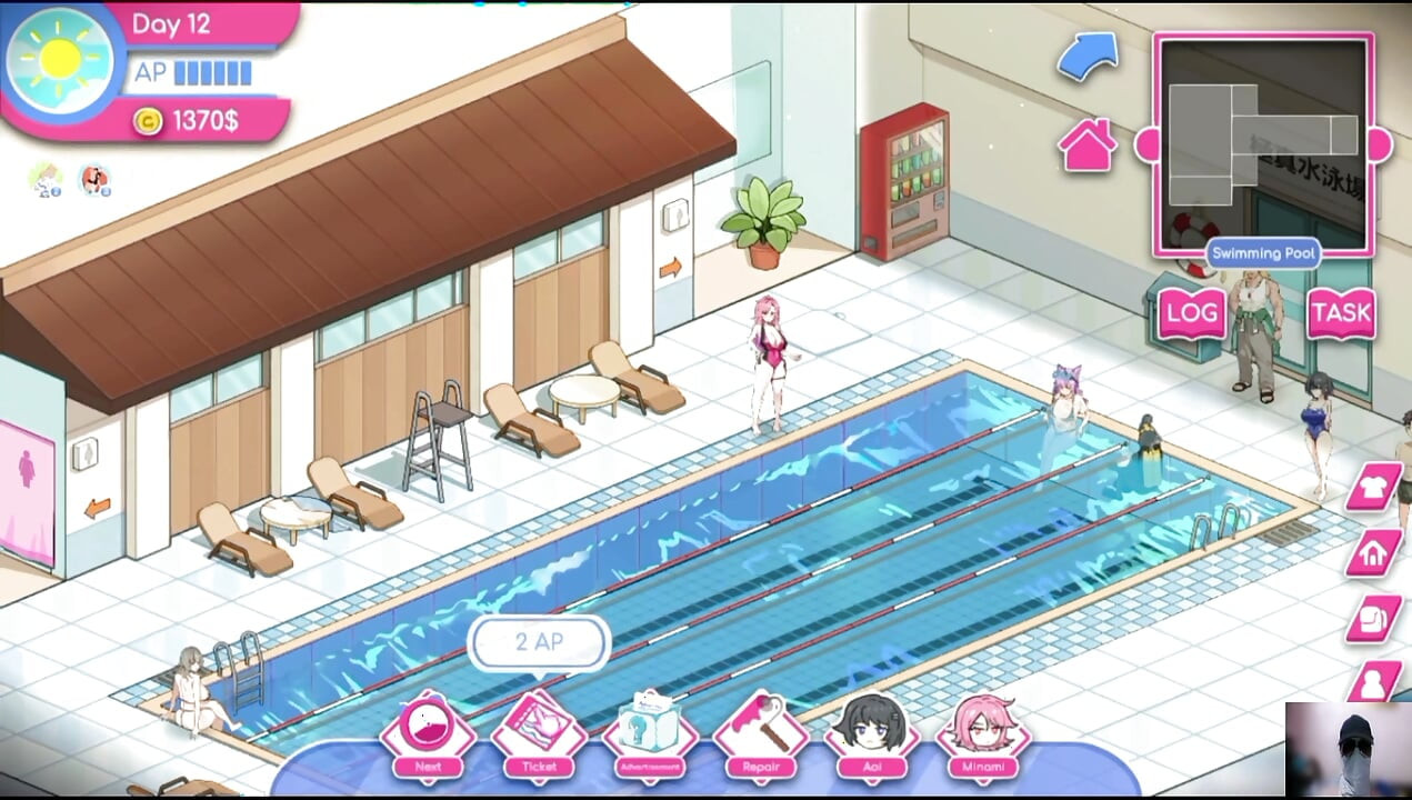 EP-2 "Lifeguard holic gameplay! NTR HENTAI GAME! I gave a cheating gf private swimming lessons!
