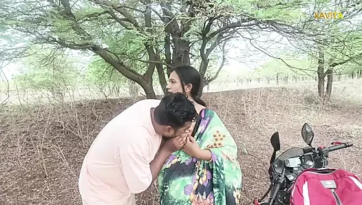 Kavita Bhabhi Fuck in jungle with Tatya in doggy style ass licking blowjob and dirty cum in mouth