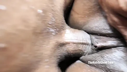 Volles video. die sexy Schokoladen-MILF chanel Fox von afro stretch gefickt