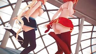 Mmd R-18 Anime Girls Sexy Dancing Clip 304