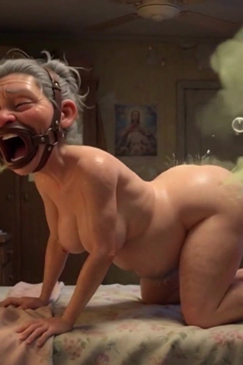 90 Year Old Granny Farting Loud & Smelly in Bedroom