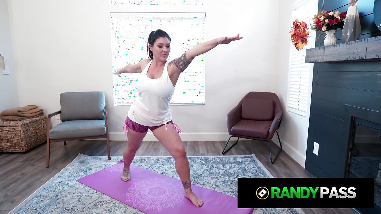 Sexy Big Tits MILF Claire Dames Yoga And Masturbation Session