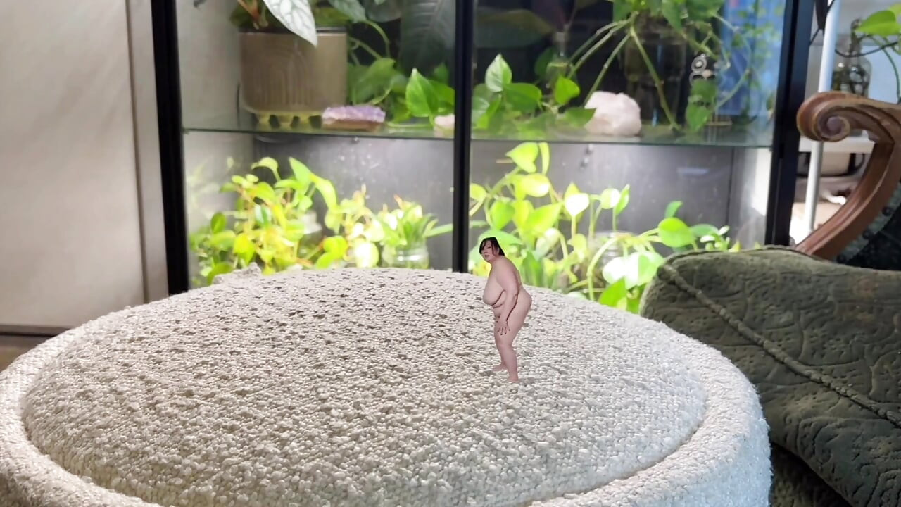 Shrunken Woman Fantasy Delivery Guy Gets His Revenge