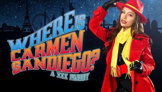 La tetona April Olsen como la villana Carmen Sandiego te esposa y te folla - vr porno