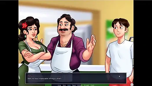 Summertime saga - Eva had her baby ... Johannes fucked Maria while tony was there