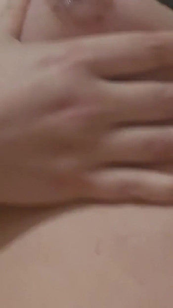 Jaw-dropping moment from "Milking myself and using my milk as a lube to masturbate"