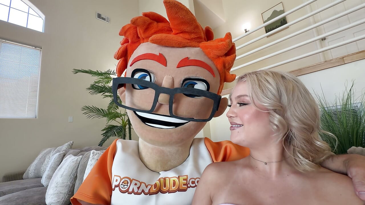 Blonde big tits Annaleigh Reno gave me handjob deepthroat then rode me cowgirl in PornDudeCasting