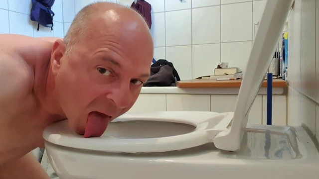 clean up the toilet