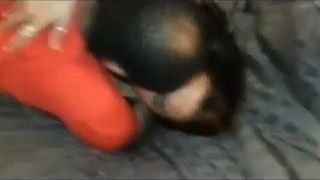 Cuck limpia después de toro loco en esposa