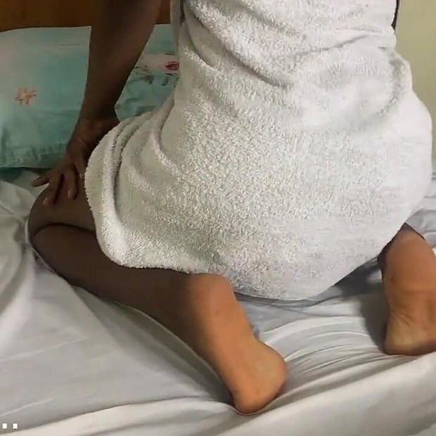 Slim Black Teen Strip Tease and Finger Fuck Herself