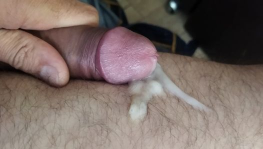 Very thick sperm jerking and cum