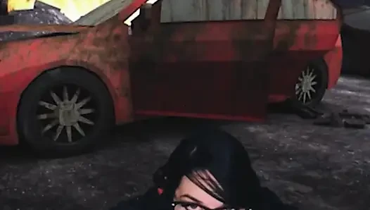 Vrcosplayx Bayonetta olarak Alex Coal ile yaramazlık yapma zamanı