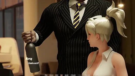 Overwatch XXX – Mercys rosa Muschi von zwei Männern gefickt – Mercy-Route