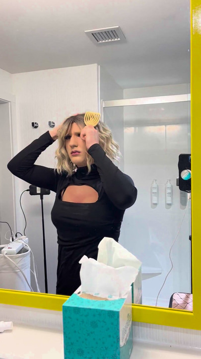 Male to Blonde Beauty Female Makeover Transformation