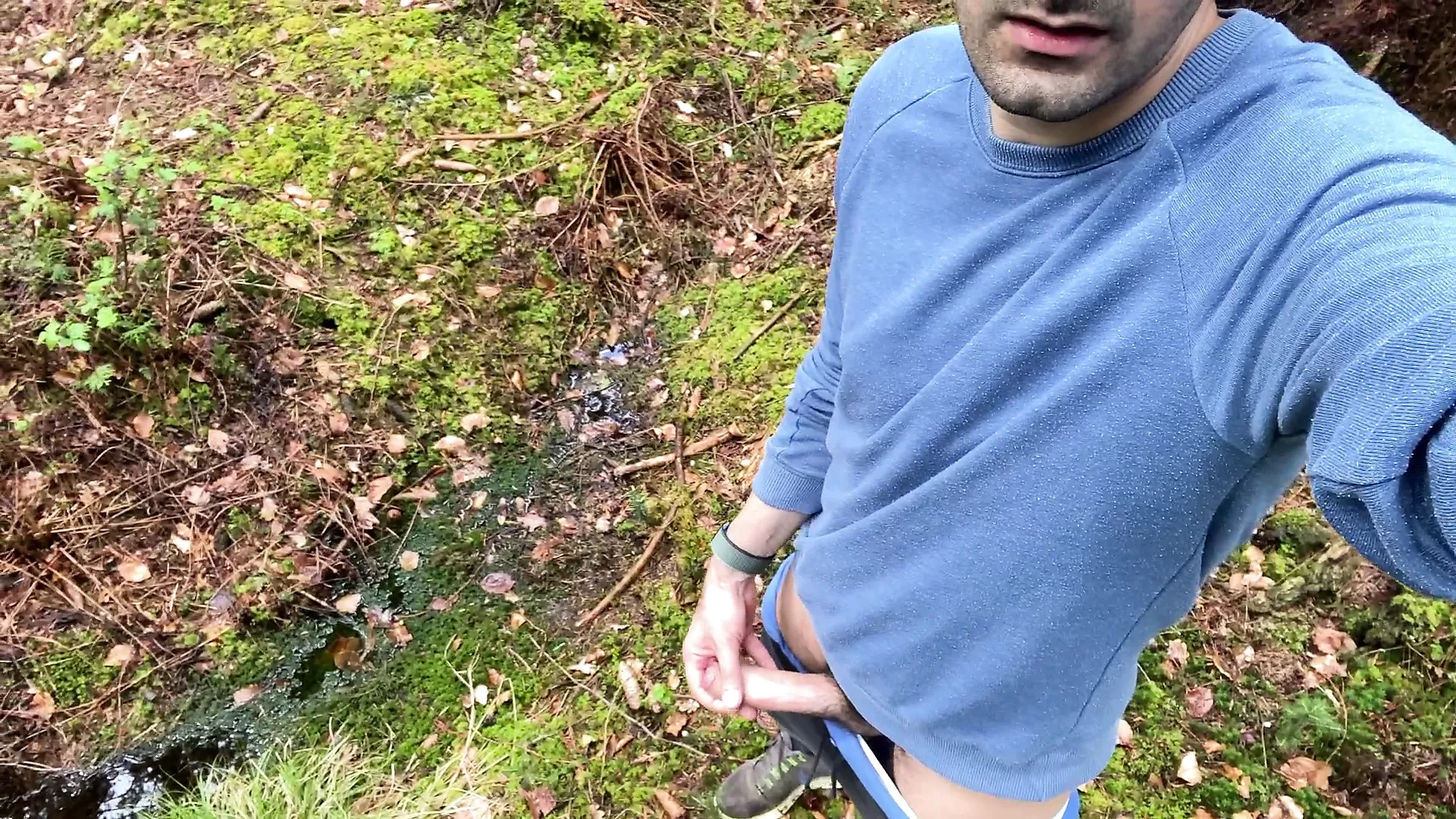 Lossar min sperma i skogen