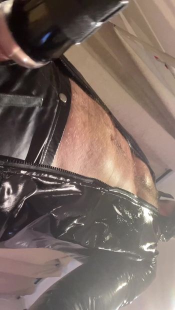 Super hot pvc wank