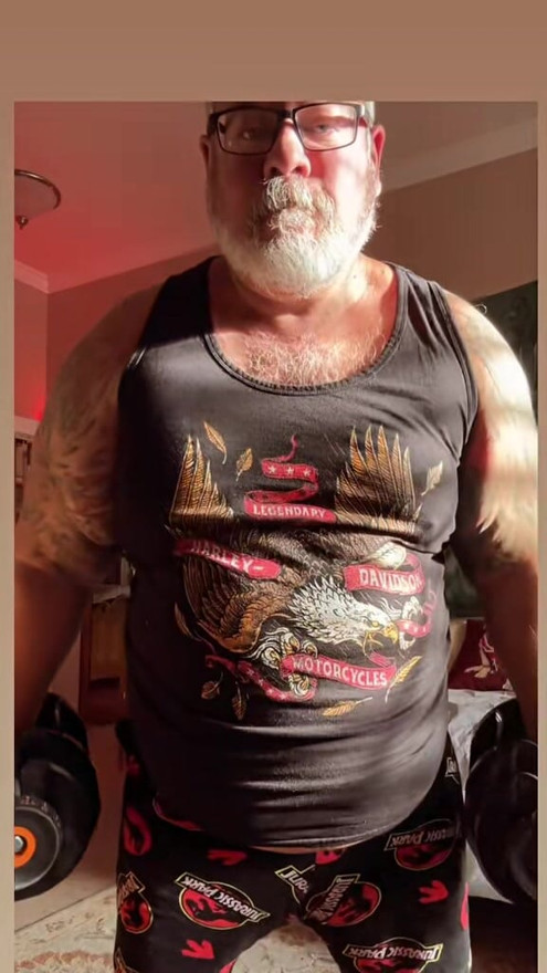 Daddy bear grey chest hair