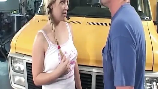 Mature Blonde MILF Rides Big Cock and Takes Facial