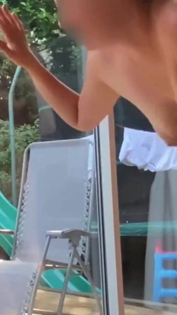 Powerful moment from "House cleaner let him to fuck her while she clean window"