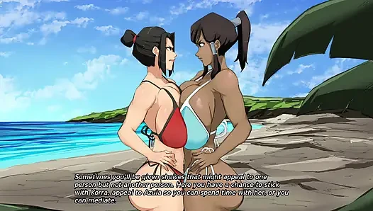 Ember Island - The Battle of Giant Tits between Korra and Azula