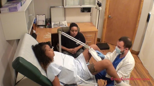 Katalina Gets Examined In Front Of Her Girlfriend By Doctor