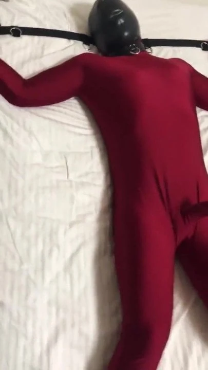tied up and played in zentai