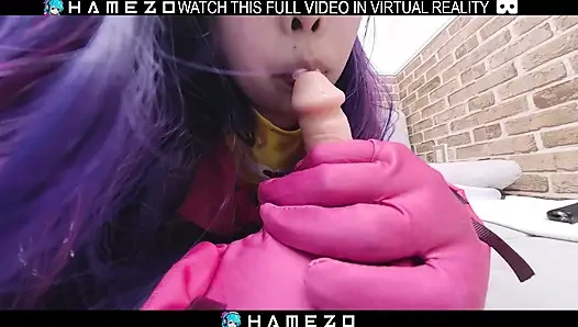 Japanische heiße fickpuppe, Suzuna Shiraishi masturbiert in VR.