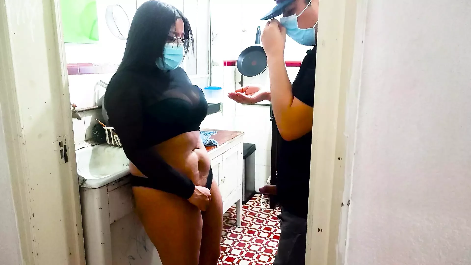 I HIT MY SISTER-IN-LAW HARD IN THE KITCHEN, MY WIFE COMES AND ALMOST CATCHES US.