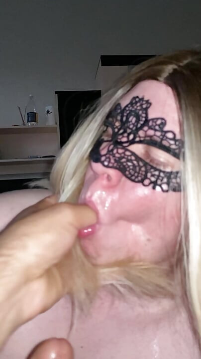The nipple, with large lips, diligently sucks the