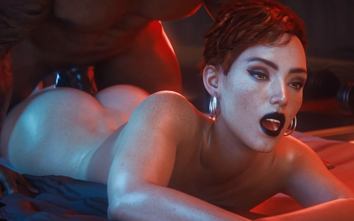 Madruga3d Intense Hardcore Anal Sex: Nympho Slut with Tight Hot Ass Fucked by Massive Black Cock, Swallowing