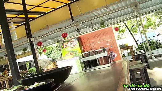 Hairy pussy thai teen loves It rough